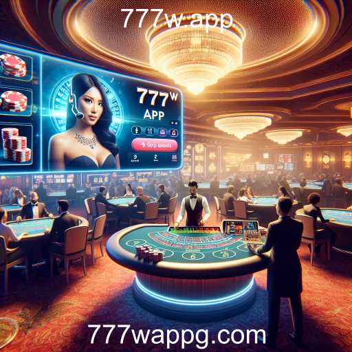 Experiência de Jogo Através de Dealer Ao Vivo no 777w.app